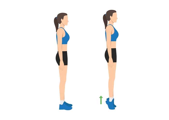 بلند کردن ساق پا