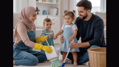 ثواب نظافت منزل+ ثواب بچه داری+ ثواب خدمت به شوهر